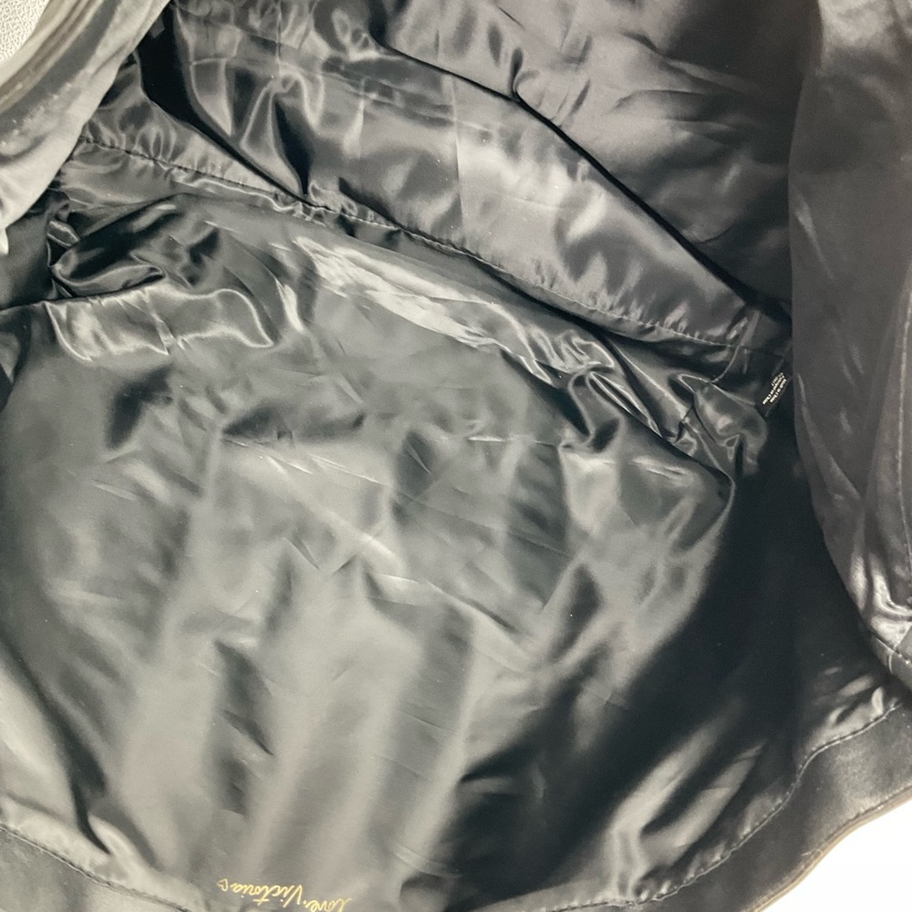 NWOT VICTORIAS SECRET‎ BLACK COTTON TOTE - Picture 3 of 4